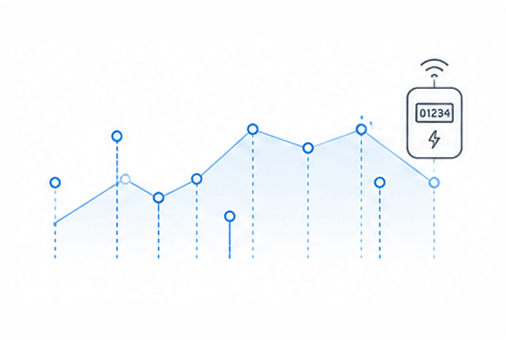 Meter data intelligence illustration